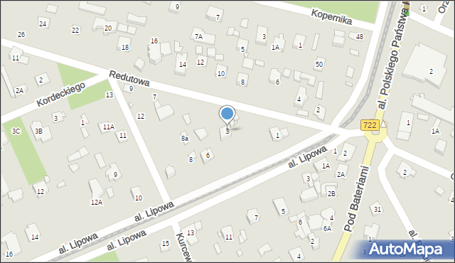 Piaseczno, Redutowa, 3, mapa Piaseczno