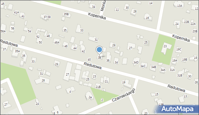 Piaseczno, Redutowa, 38, mapa Piaseczno