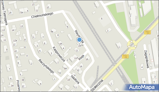 Piaseczno, Reja Mikołaja, 13, mapa Piaseczno