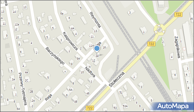 Piaseczno, Reja Mikołaja, 14, mapa Piaseczno