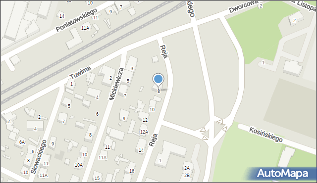 Piastów, Reja Mikołaja, 8, mapa Piastów