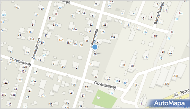 Piastów, Reymonta Władysława, 29, mapa Piastów