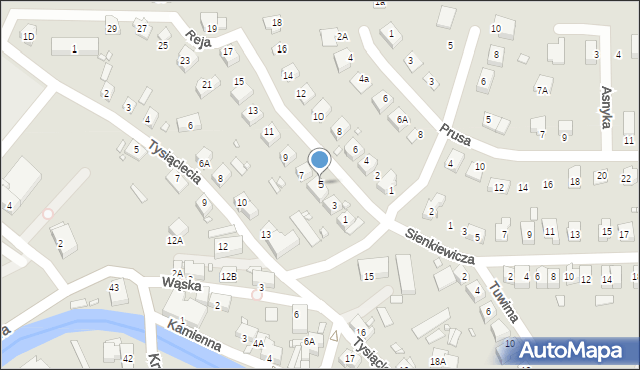 Piechowice, Reja Mikołaja, 5, mapa Piechowice