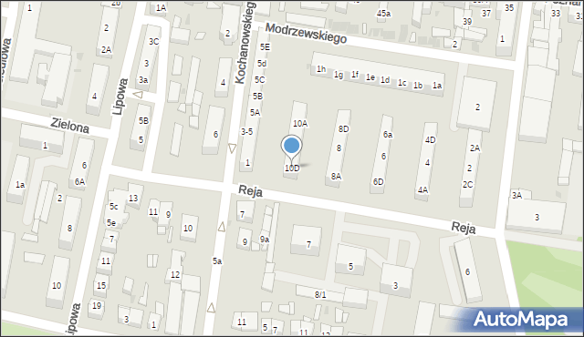 Pleszew, Reja Mikołaja, 10D, mapa Pleszew