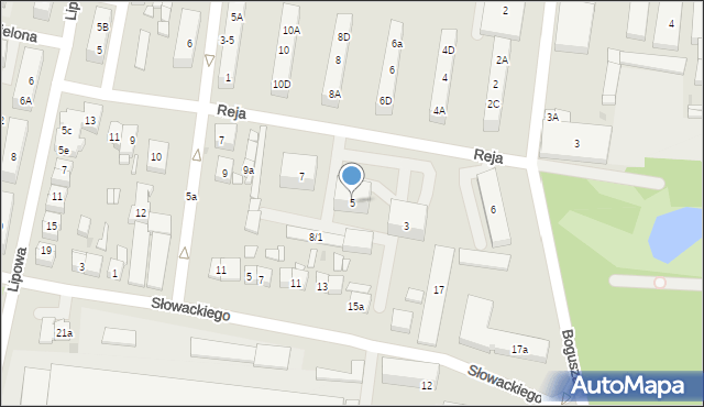 Pleszew, Reja Mikołaja, 5, mapa Pleszew