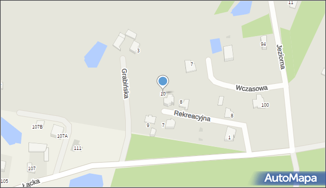 Płock, Rekreacyjna, 10, mapa Płock