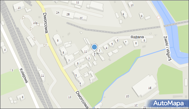 Płoty, Rejtana Tadeusza, 2, mapa Płoty