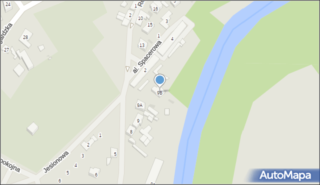 Płoty, Reymonta Władysława, 9B, mapa Płoty