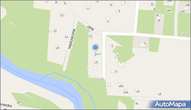 Pogorzelec, Rekreacyjna, 17, mapa Pogorzelec