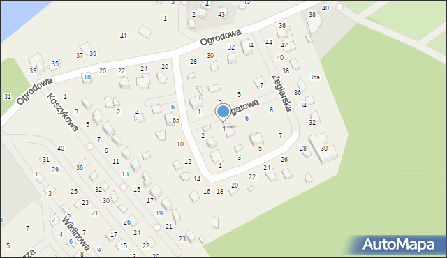 Prądocin, Regatowa, 4, mapa Prądocin