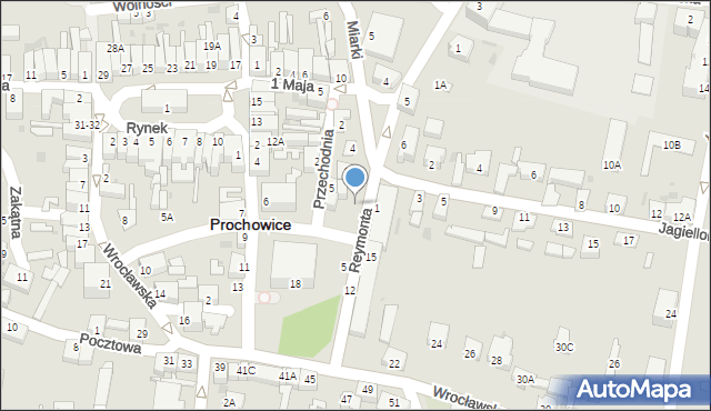 Prochowice, Reymonta Władysława, 11, mapa Prochowice