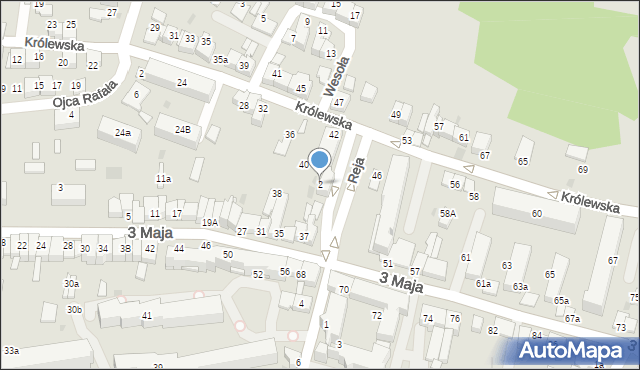 Proszowice, Reja Mikołaja, 2, mapa Proszowice