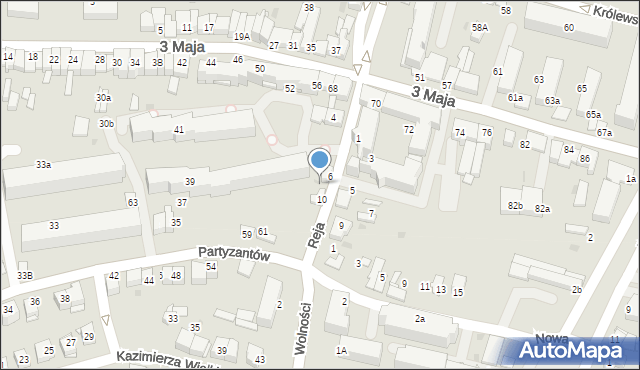 Proszowice, Reja Mikołaja, 8, mapa Proszowice