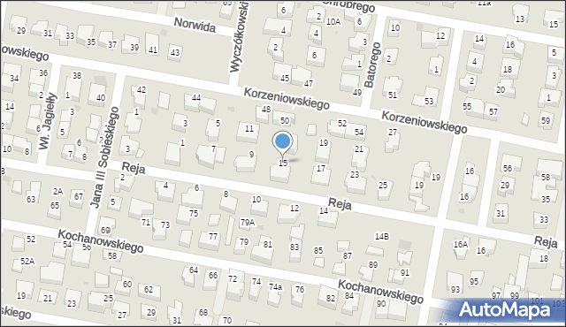 Pruszcz Gdański, Reja Mikołaja, 15, mapa Pruszcz Gdański