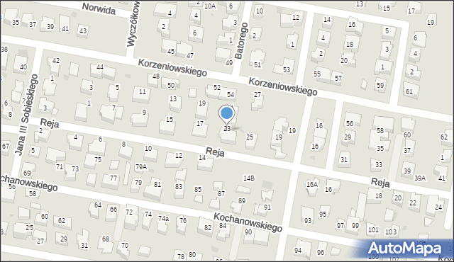Pruszcz Gdański, Reja Mikołaja, 23, mapa Pruszcz Gdański