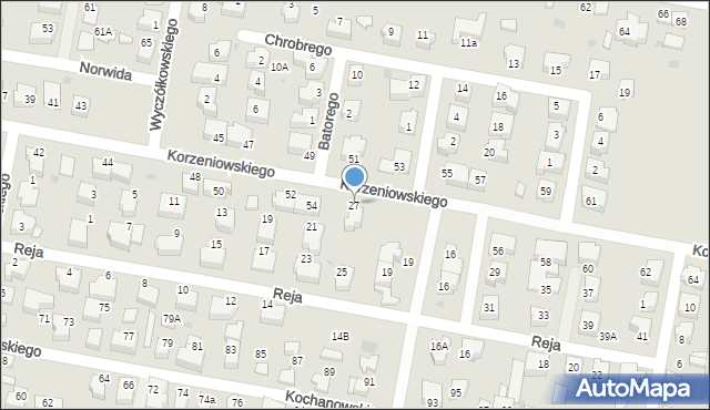 Pruszcz Gdański, Reja Mikołaja, 27, mapa Pruszcz Gdański