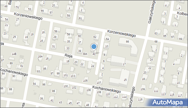 Pruszcz Gdański, Reja Mikołaja, 41, mapa Pruszcz Gdański