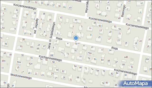 Pruszcz Gdański, Reja Mikołaja, 6, mapa Pruszcz Gdański