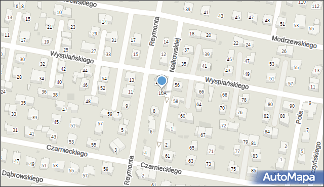 Pruszcz Gdański, Reymonta Władysława, 10A, mapa Pruszcz Gdański