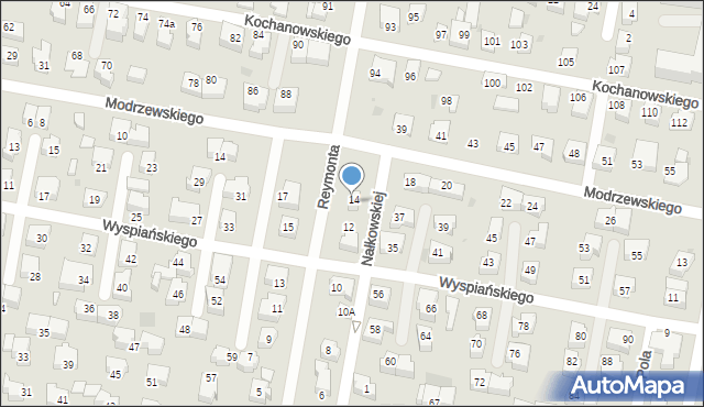 Pruszcz Gdański, Reymonta Władysława, 14, mapa Pruszcz Gdański