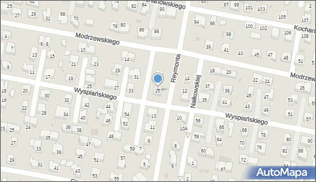 Pruszcz Gdański, Reymonta Władysława, 15, mapa Pruszcz Gdański