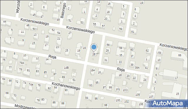 Pruszcz Gdański, Reymonta Władysława, 16, mapa Pruszcz Gdański