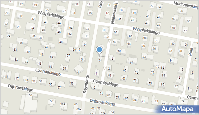 Pruszcz Gdański, Reymonta Władysława, 6, mapa Pruszcz Gdański