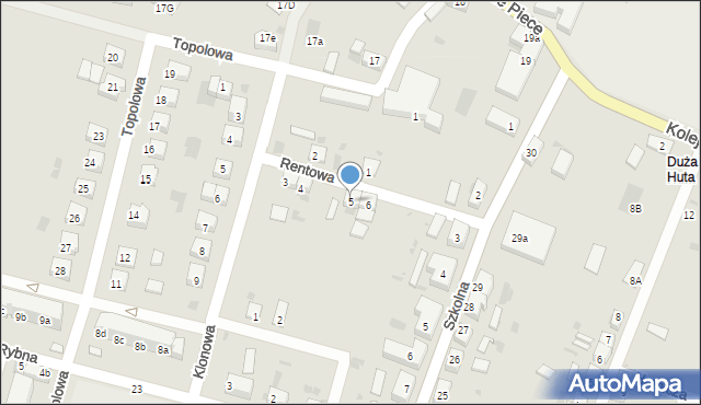 Przemków, Rentowa, 5, mapa Przemków