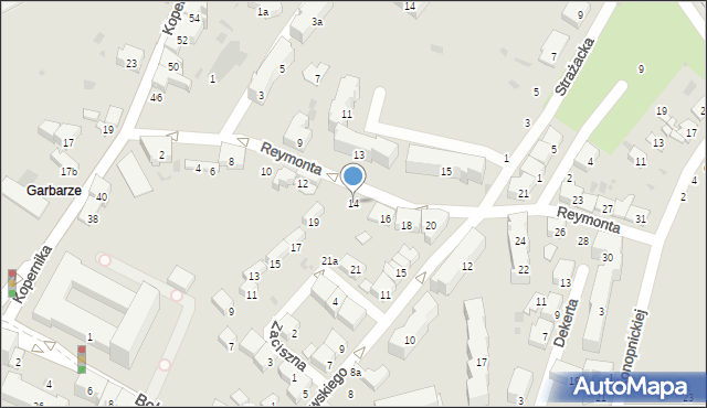 Przemyśl, Reymonta Władysława, 14, mapa Przemyśla