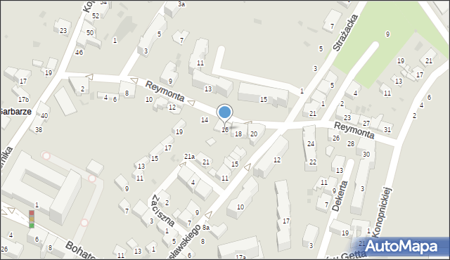 Przemyśl, Reymonta Władysława, 16, mapa Przemyśla