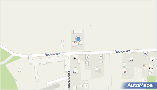 Ptakowice, Reptowska, 3, mapa Ptakowice
