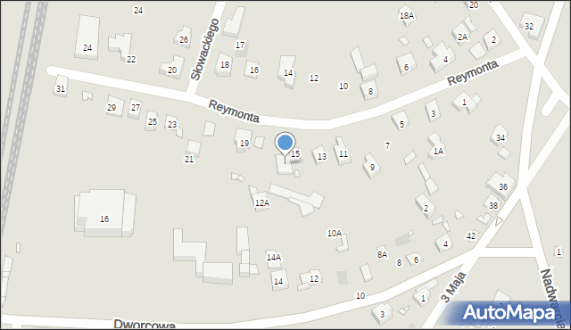 Puszczykowo, Reymonta Władysława, 17, mapa Puszczykowo