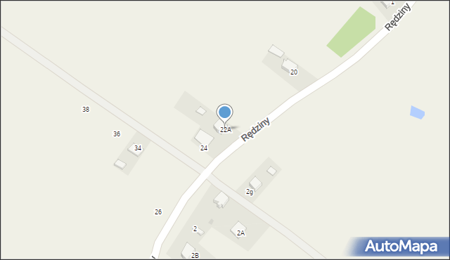 Pysznica, Rędziny, 22A, mapa Pysznica