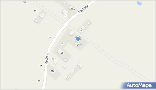 Pysznica, Rędziny, 2A, mapa Pysznica