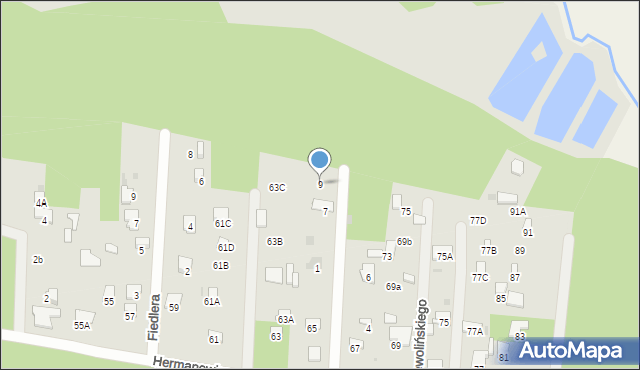 Radom, Rewolińskiego Teofila, 9, mapa Radomia