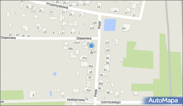 Radomsko, Reja Mikołaja, 99, mapa Radomsko