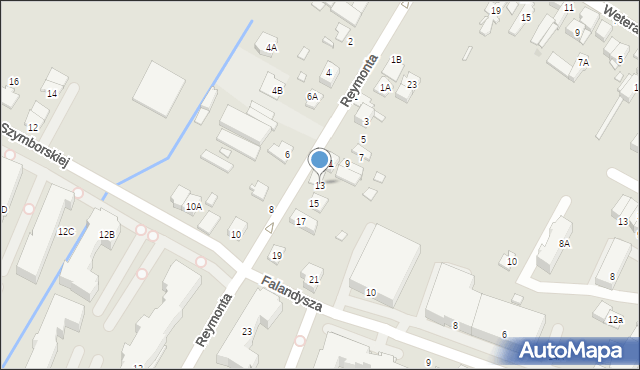 Radzymin, Reymonta Władysława, 13, mapa Radzymin