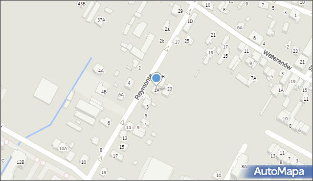 Radzymin, Reymonta Władysława, 1A, mapa Radzymin