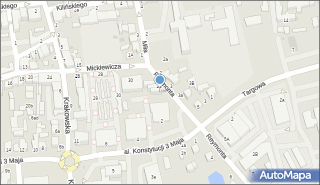 Rawa Mazowiecka, Reymonta Władysława, 2c, mapa Rawa Mazowiecka