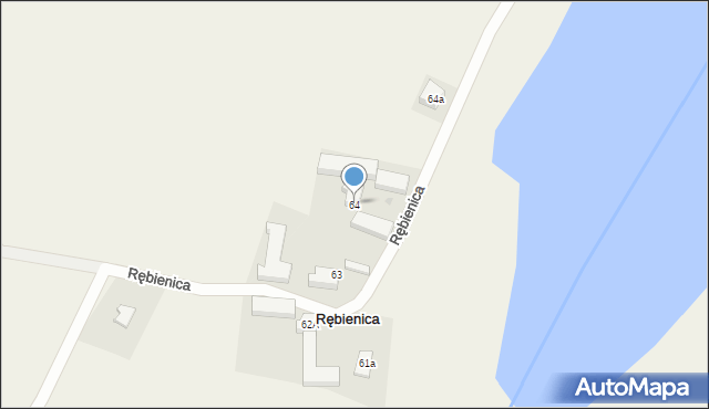 Rębienica, Rębienica, 64, mapa Rębienica