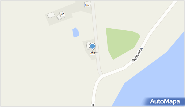 Rębienica, Rębienica, 66B, mapa Rębienica