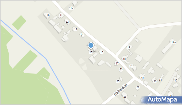 Rębieskie, Rębieskie, 15, mapa Rębieskie
