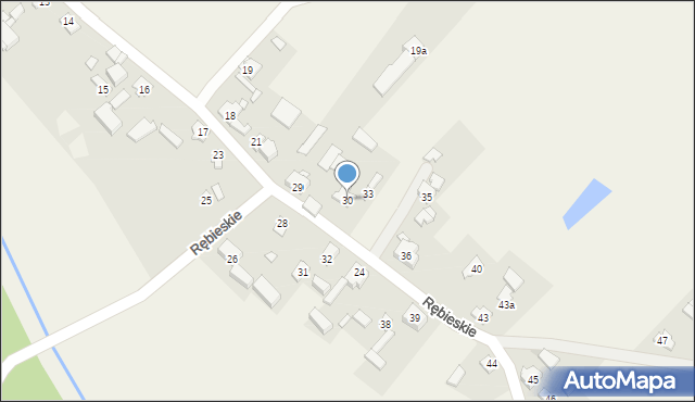 Rębieskie, Rębieskie, 30, mapa Rębieskie