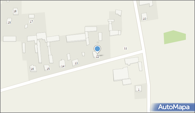 Rębiszewo-Zegadły, Rębiszewo-Zegadły, 12, mapa Rębiszewo-Zegadły