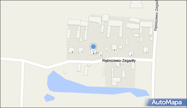 Rębiszewo-Zegadły, Rębiszewo-Zegadły, 6, mapa Rębiszewo-Zegadły