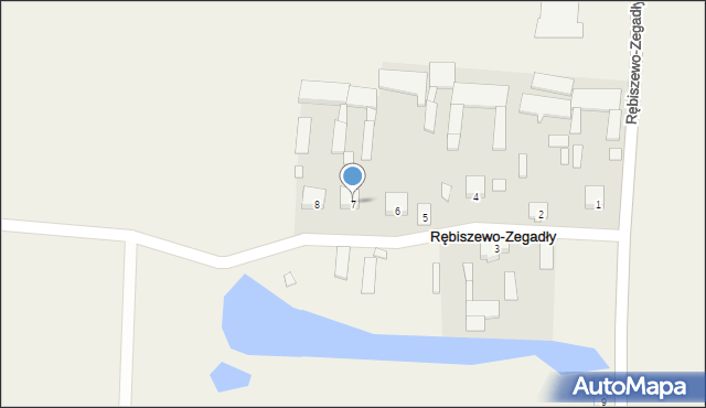 Rębiszewo-Zegadły, Rębiszewo-Zegadły, 7, mapa Rębiszewo-Zegadły