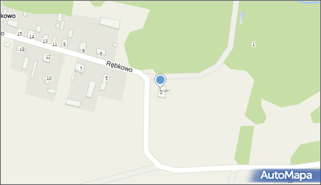 Rębkowo, Rębkowo, 2, mapa Rębkowo