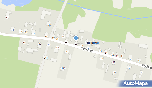 Rębkowo, Rębkowo, 20, mapa Rębkowo