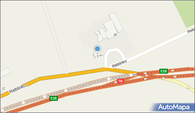 Reblinko, Reblinko, 1, mapa Reblinko