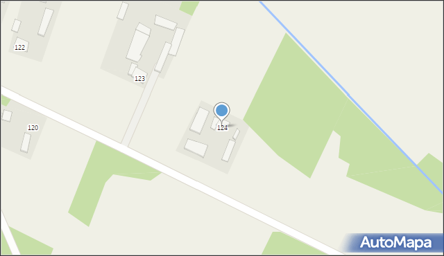 Rębowo, Rębowo, 124, mapa Rębowo